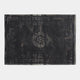 World Medallion - Cotton Rug 8263 Mineral Black