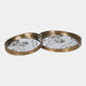 Seedhead Gold - Decorative Trays, Set of 2
