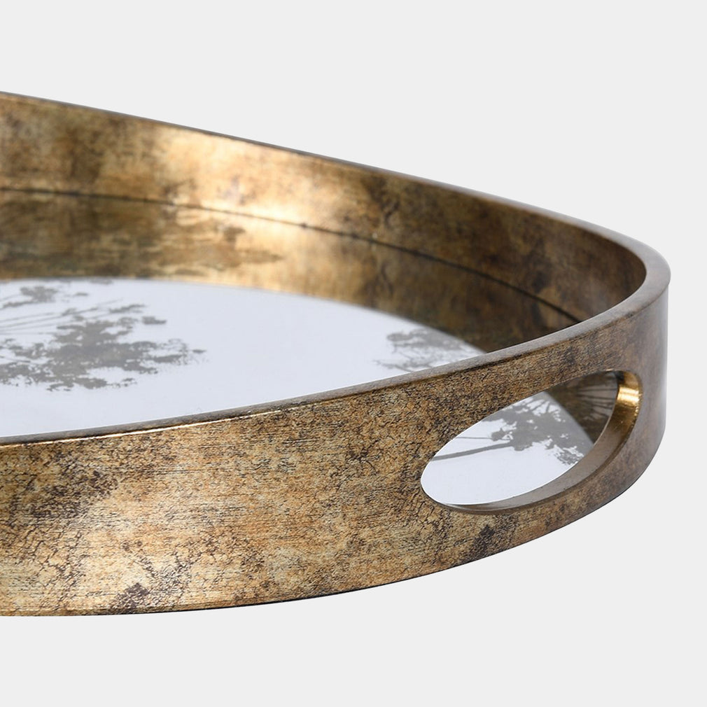 Seedhead Gold - Decorative Trays, Set of 2