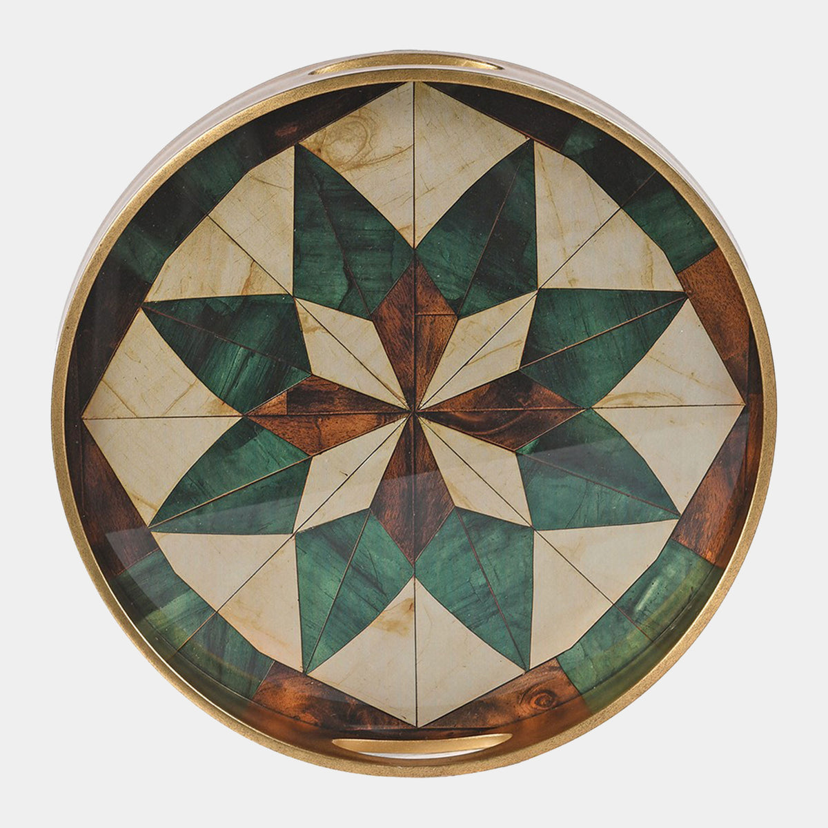 Mosaic Patterned - Decorative Trays, Set of 2