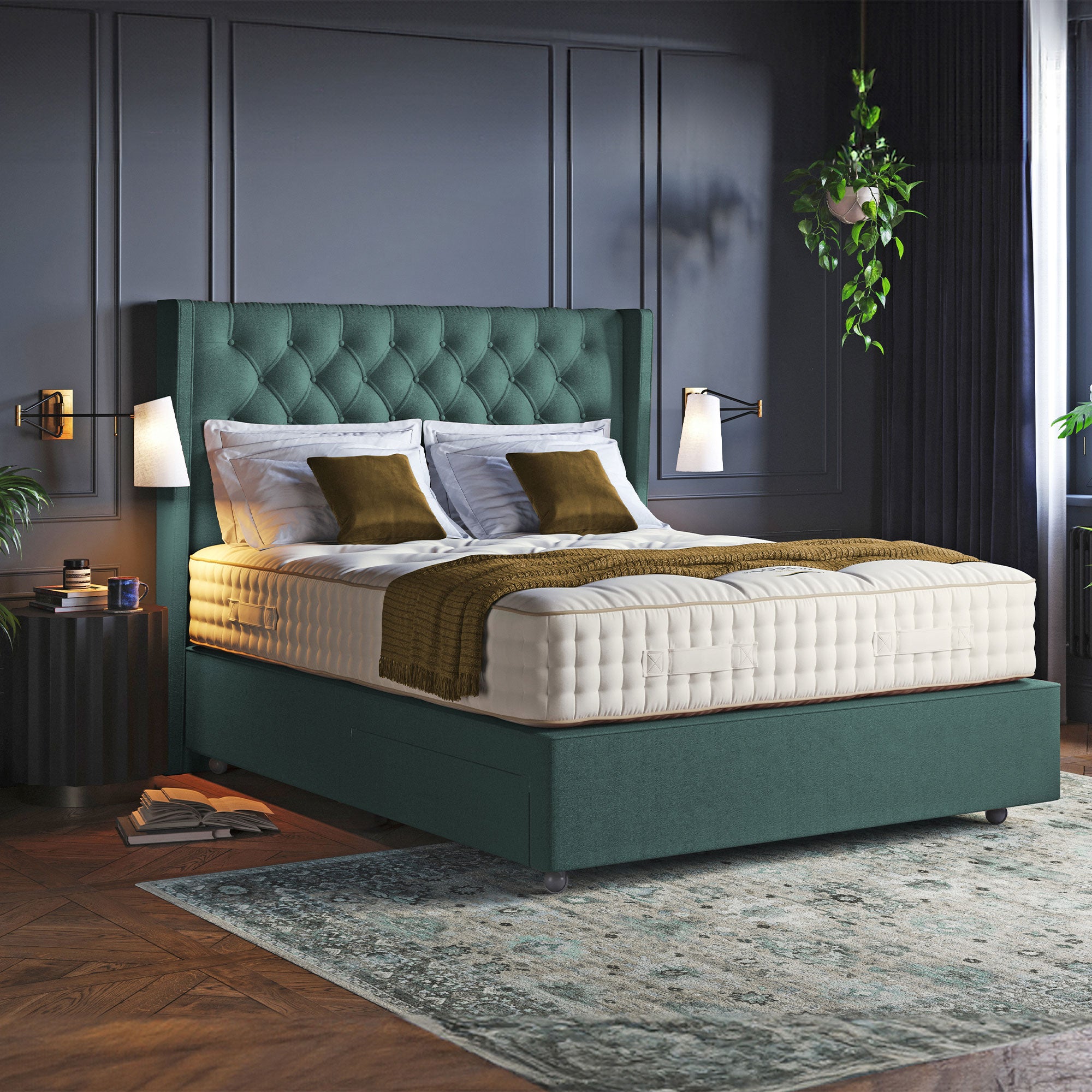 Harrison Spinks Flores - Bed & Mattress Set