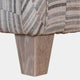 Chamonix - Square Footstool, Fabric
