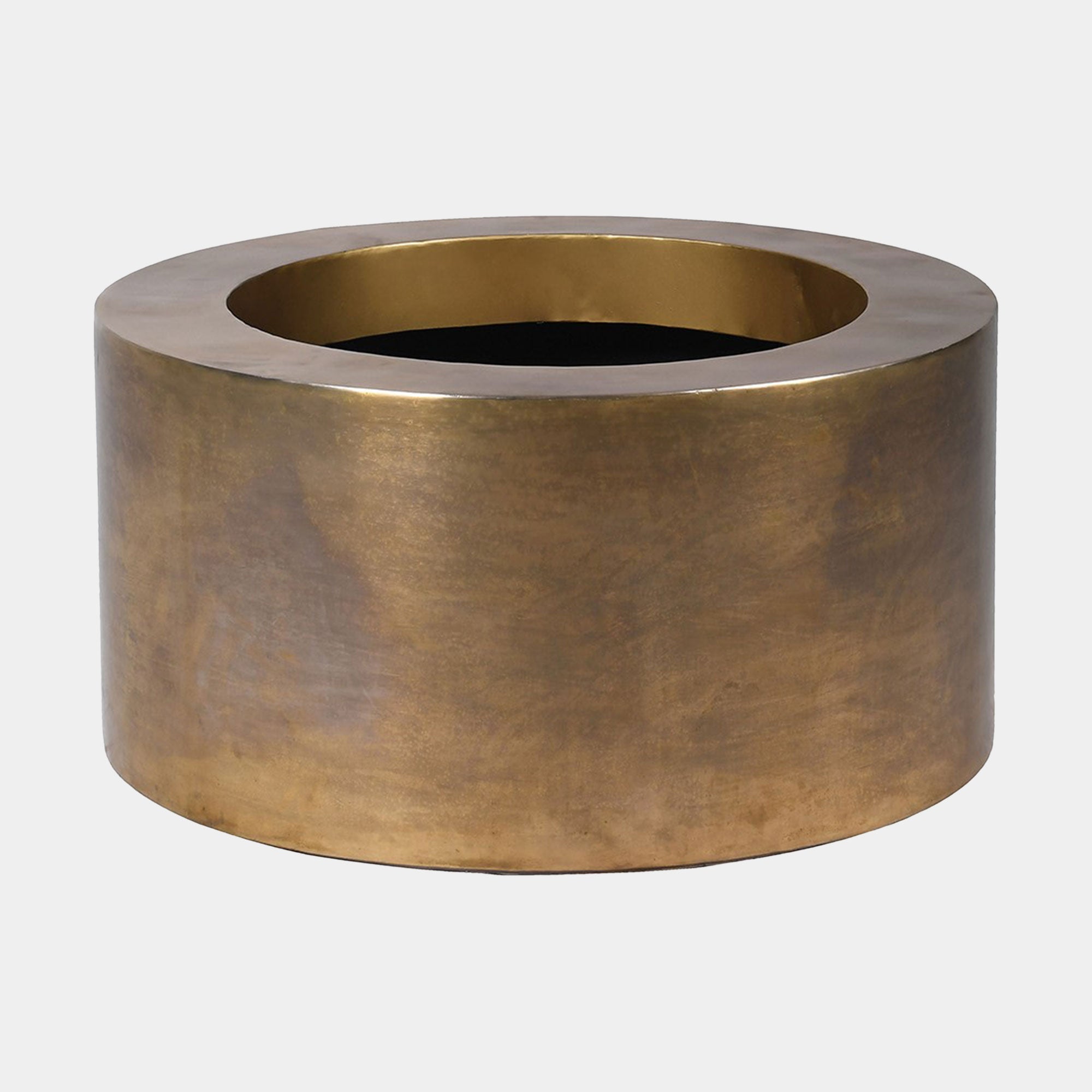 Oculus - Metal Planter, Gold