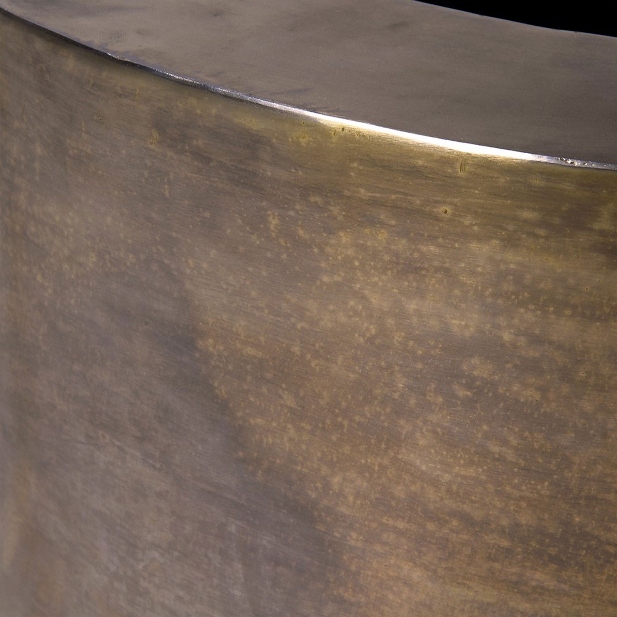 Oculus - Metal Planter, Gold