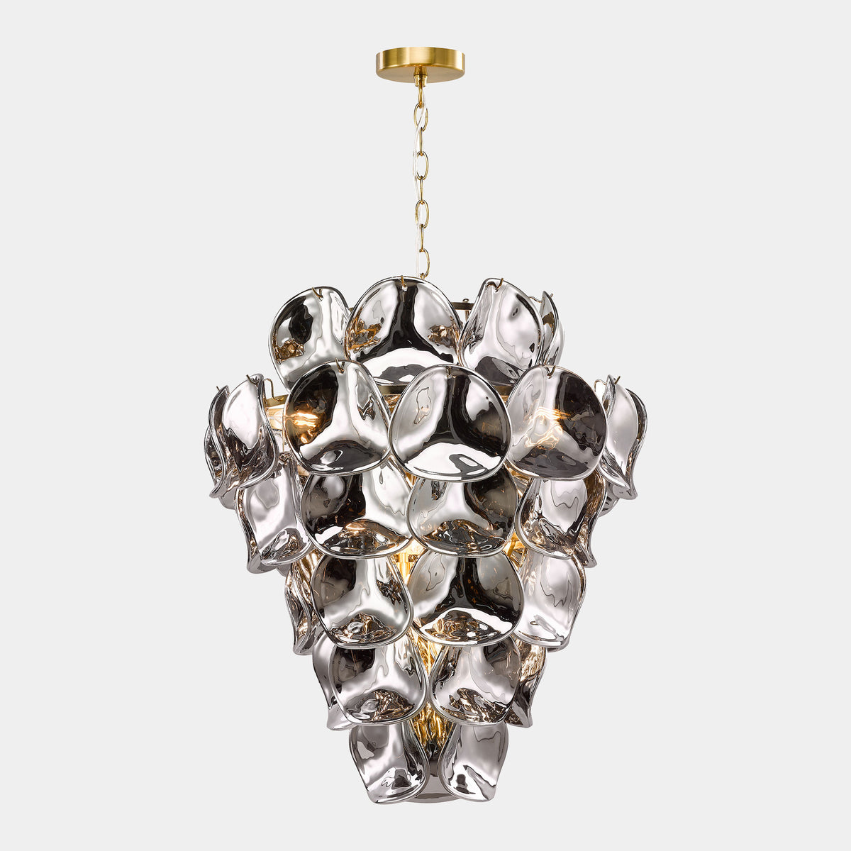 Ayla Black & Gold - Ceiling Pendant Light, 12 Light