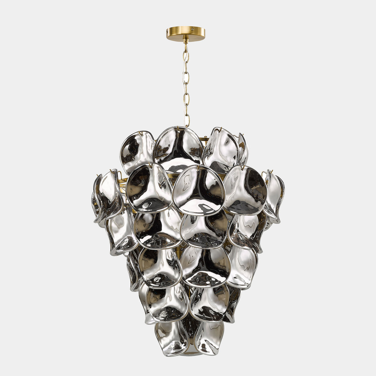 Ayla Black & Gold - Ceiling Pendant Light, 12 Light