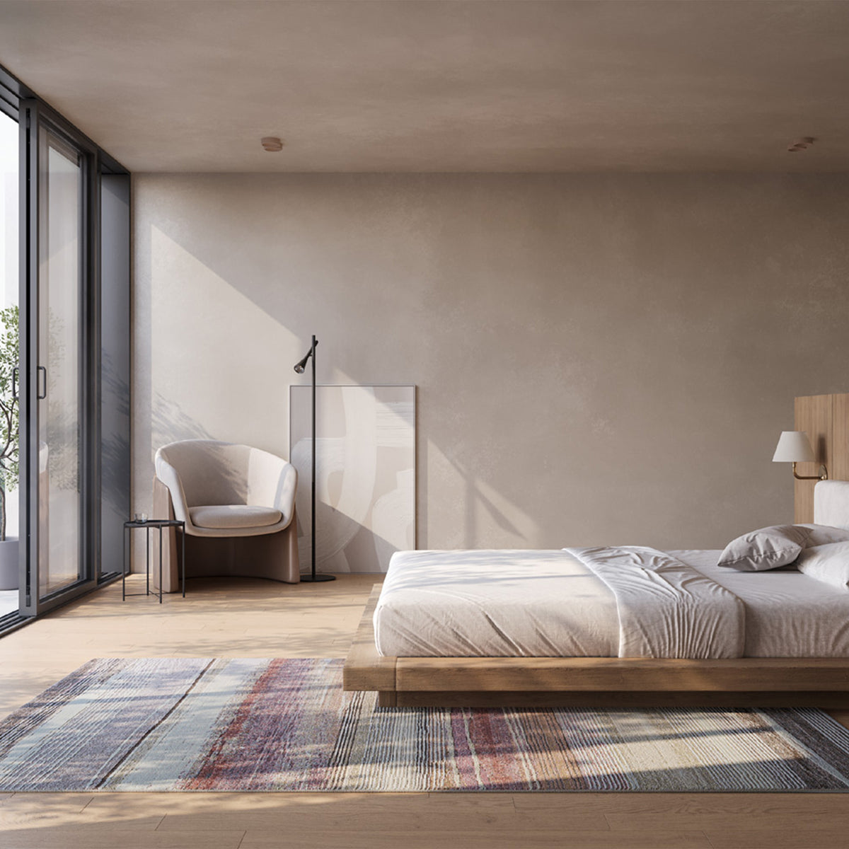 Galleria Brown - Striped Rug