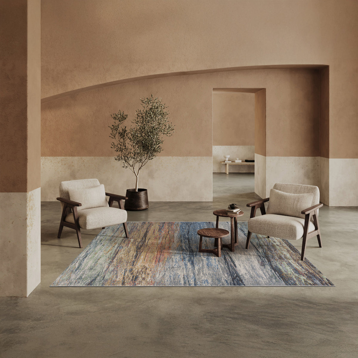 Galleria Multicoloured - Patterned Rug, 0814 2626