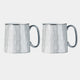 Geo - Platinum Mug, Set of 2
