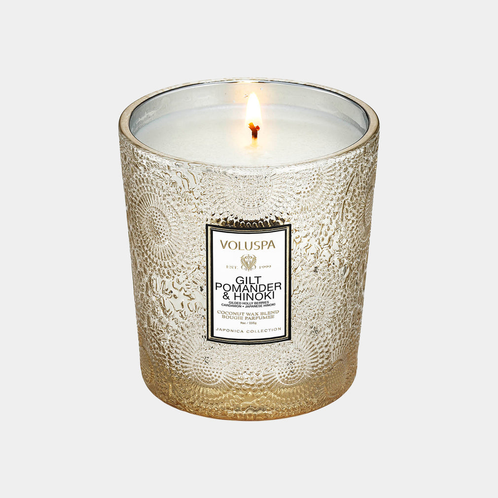 Voluspa - Gilt Pomander & Hinoki Jar Candle 255g