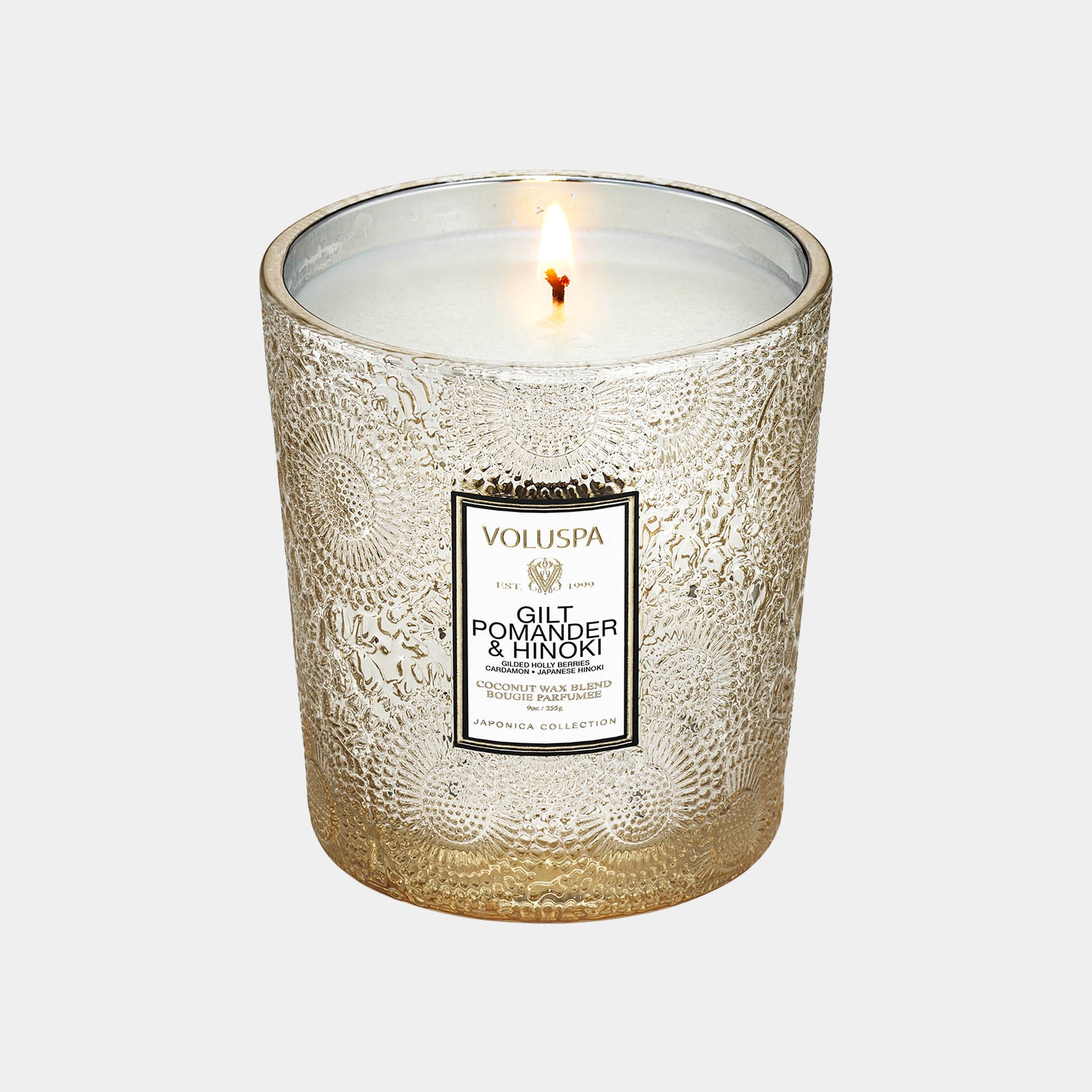 Voluspa - Gilt Pomander & Hinoki Jar Candle 255g
