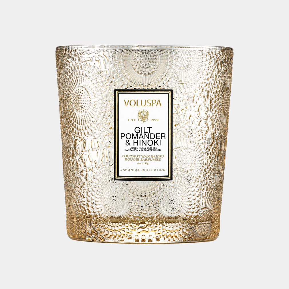 Voluspa - Gilt Pomander & Hinoki Jar Candle 255g