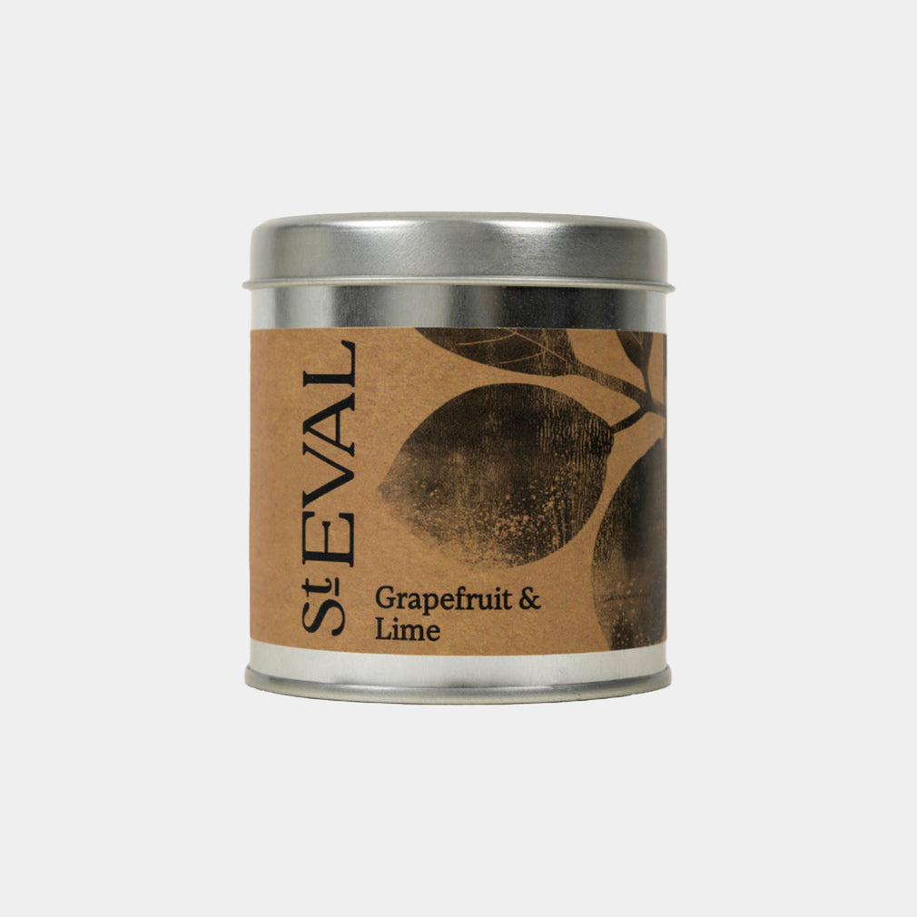 St Eval - Grapefruit & Lime Scented Tealights and Tin Candle Set