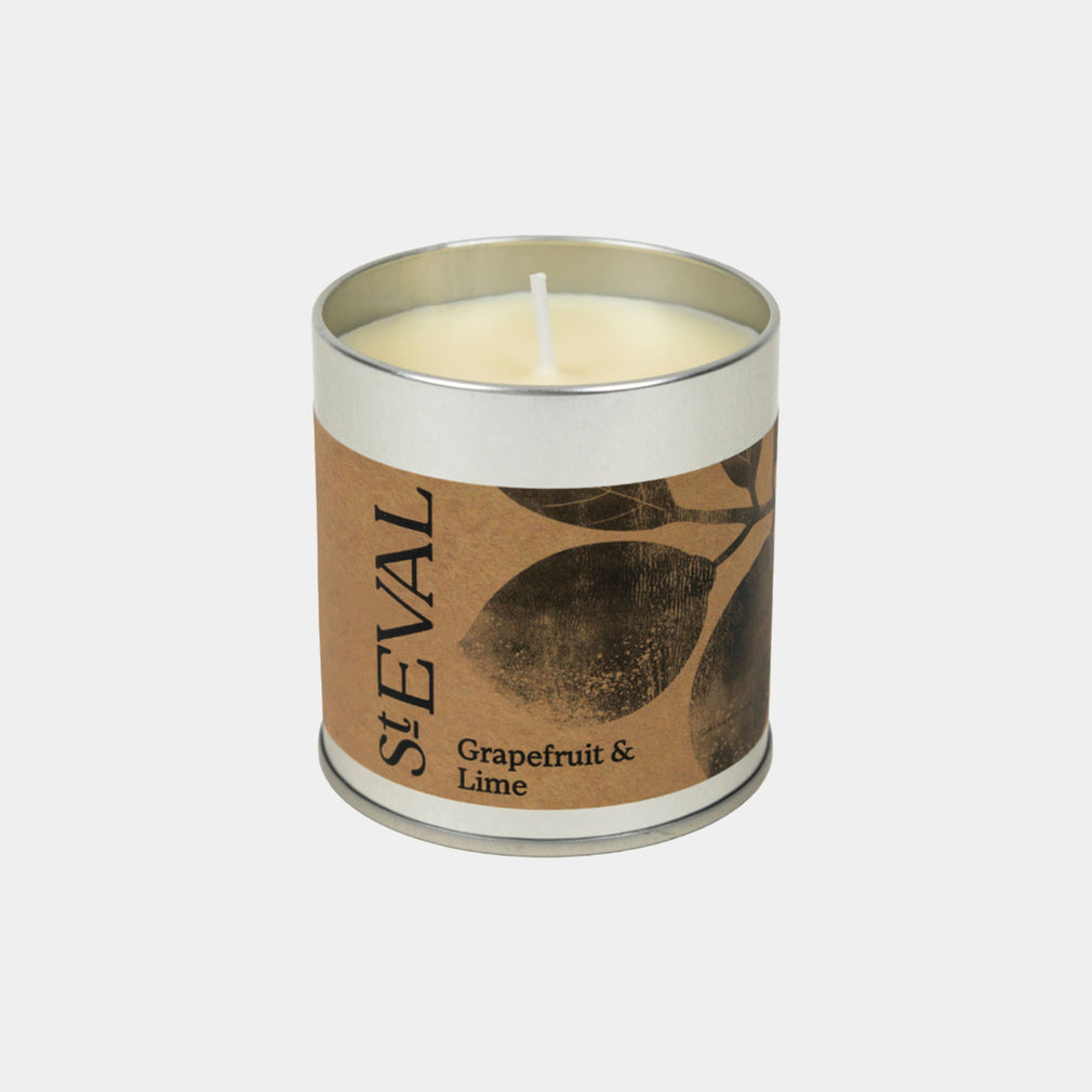 St Eval - Grapefruit & Lime Scented Tealights and Tin Candle Set
