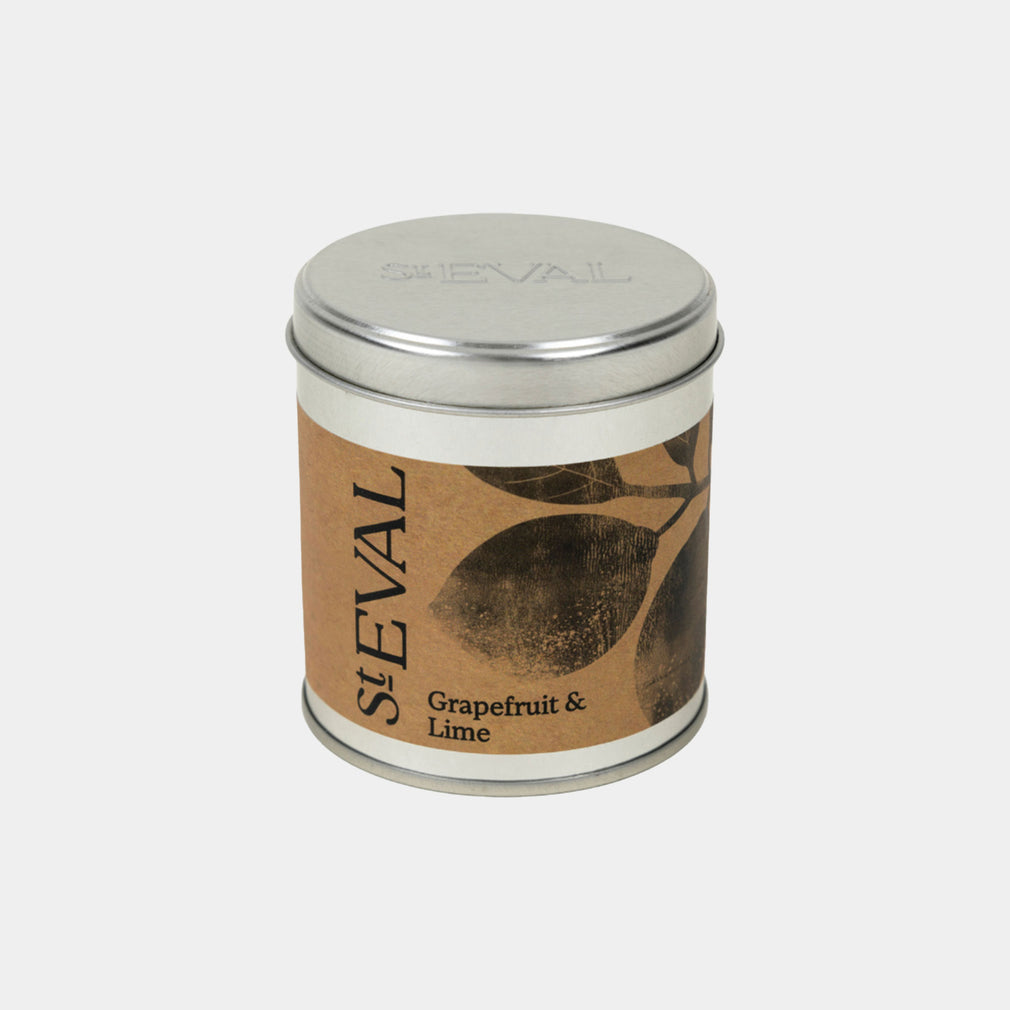 St Eval - Grapefruit & Lime Scented Tealights and Tin Candle Set
