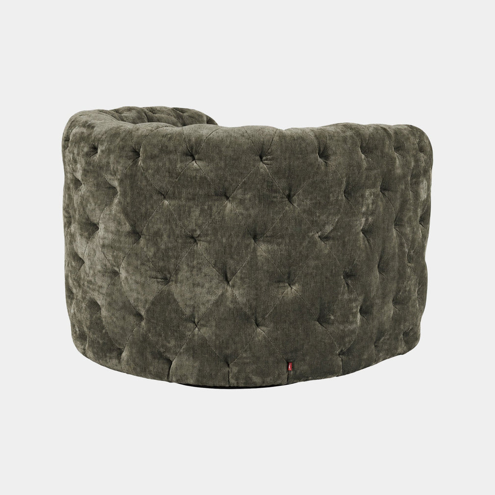 Greenwich - Swivel Accent Chair, Khaki Fabric