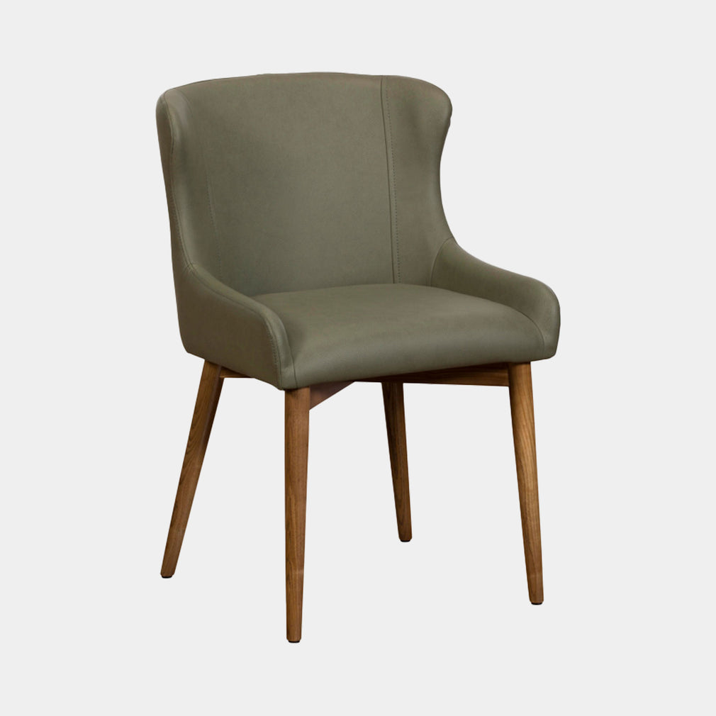 Hobart - Dining Chair, PU Leather Green
