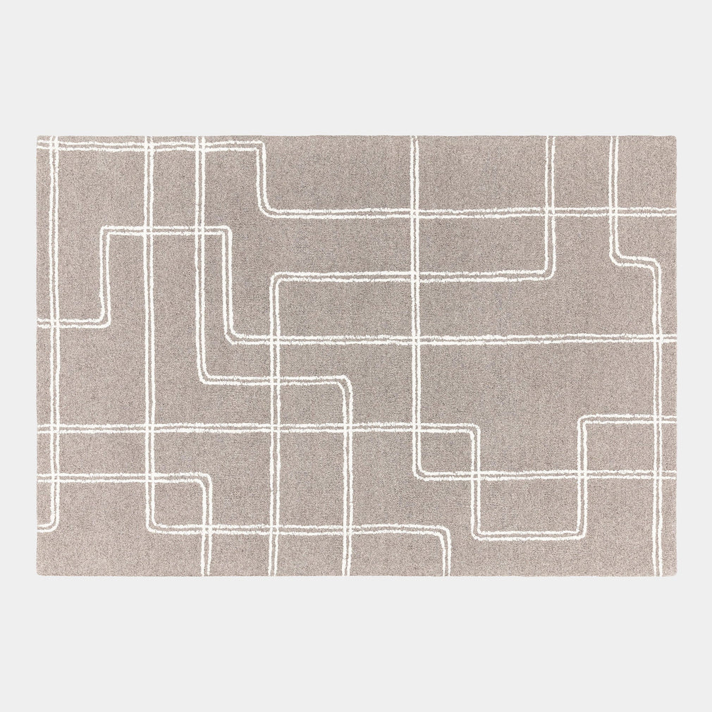 Ada - Patterned Rug Grey