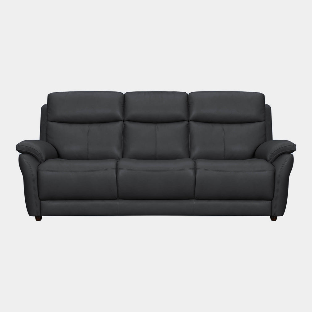 Nexus - 3 Seat Sofa, Leather H8337 Charcoal