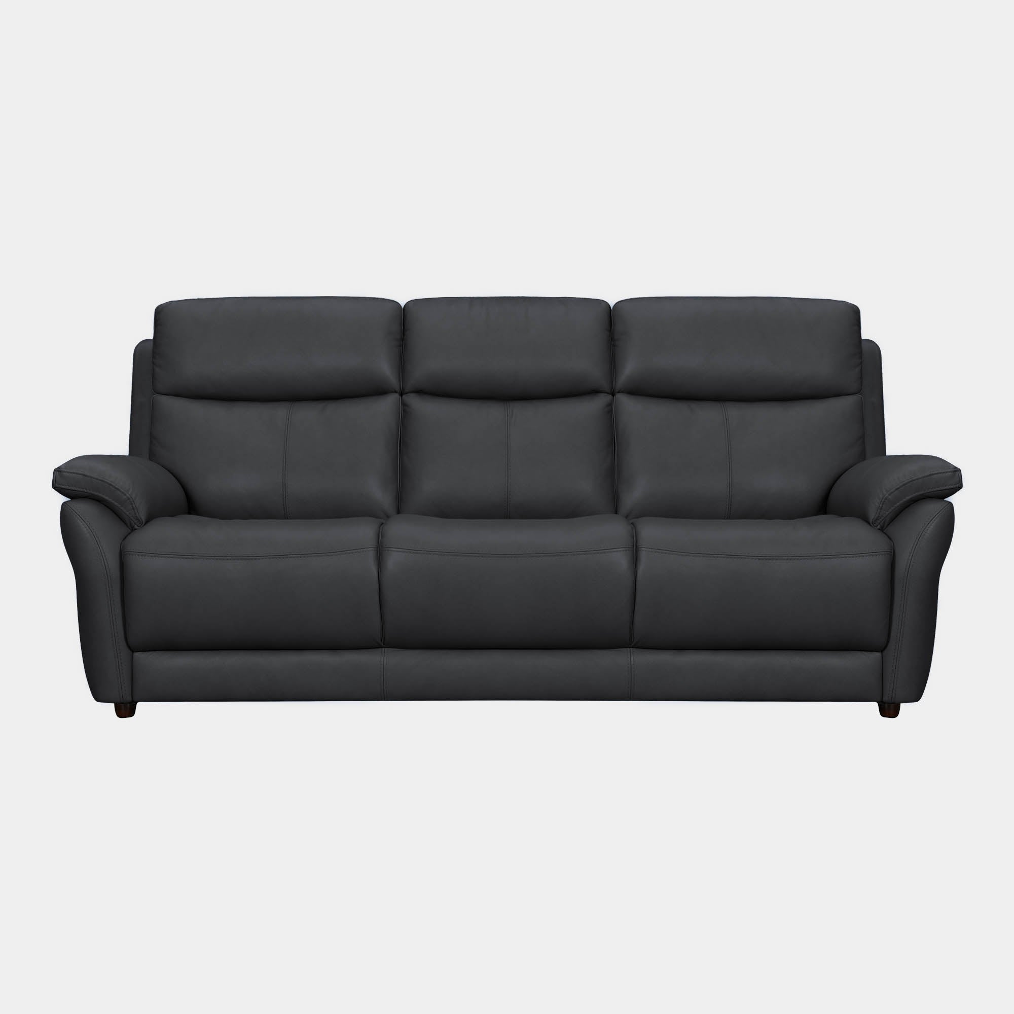 Nexus - 3 Seat Sofa, Leather H8337 Charcoal