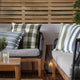Hayle Cotton - Moss Green Outdoor Cushion 50x50cm
