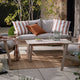 Hayle Cotton - Brown Outdoor Cushion 50x50cm