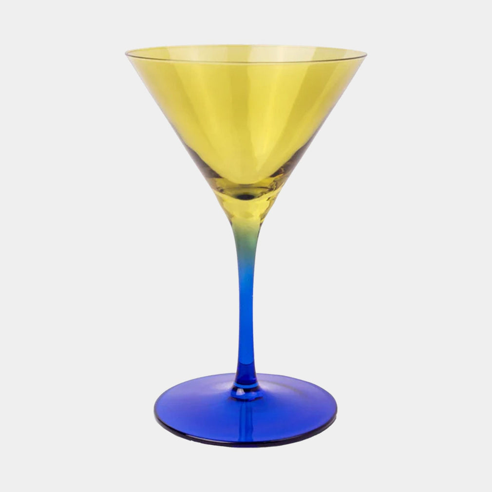 The Olive Blue - Martini Glasses, Set of 2
