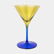 The Olive Blue - Martini Glasses, Set of 2
