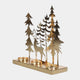 Enchanted Forest Candle Holder - Gold Reindeer Festive Decoration
