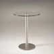 Florence - Glass & Marble Stool Table