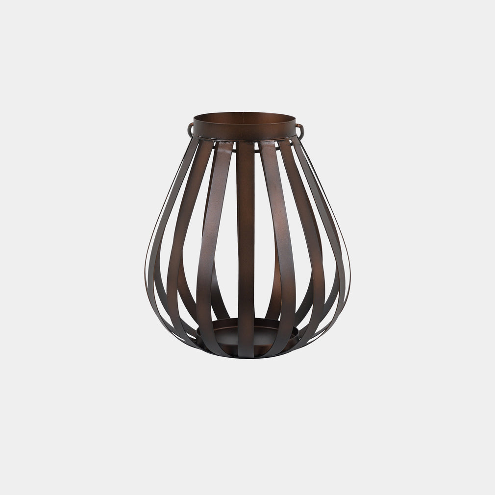 Whisper - Lantern Candle Holder, Brown