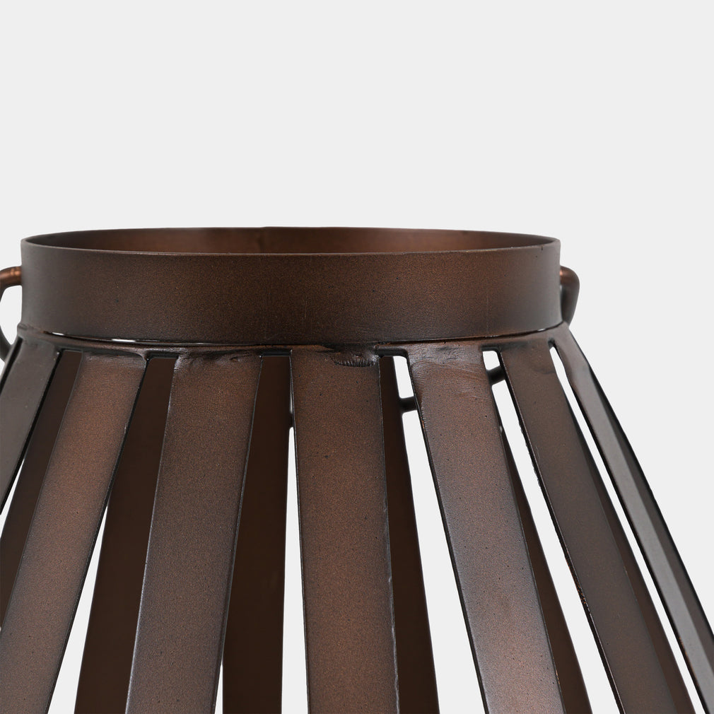 Whisper - Lantern Candle Holder, Brown