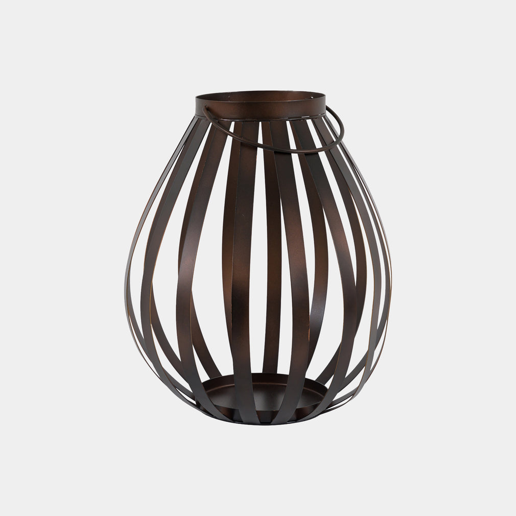 Whisper - Lantern Candle Holder, Brown