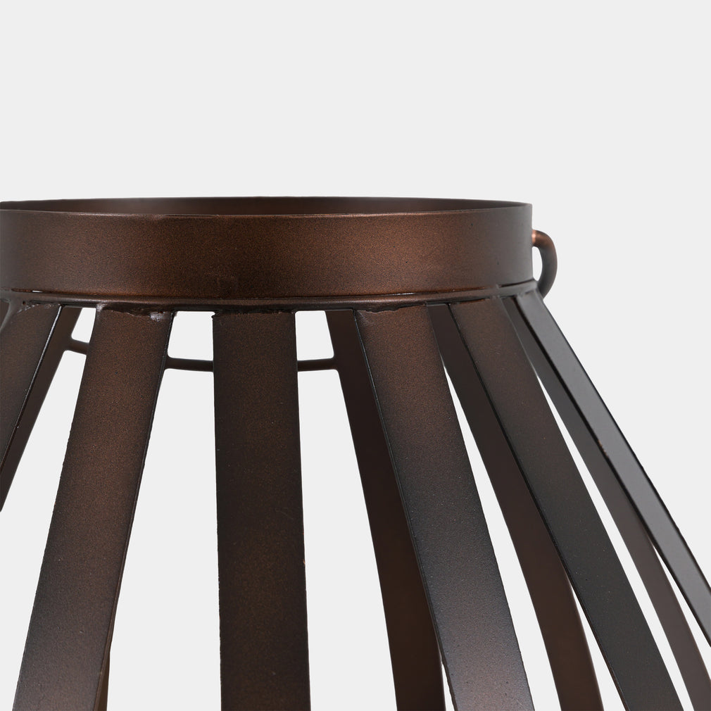 Whisper - Lantern Candle Holder, Brown