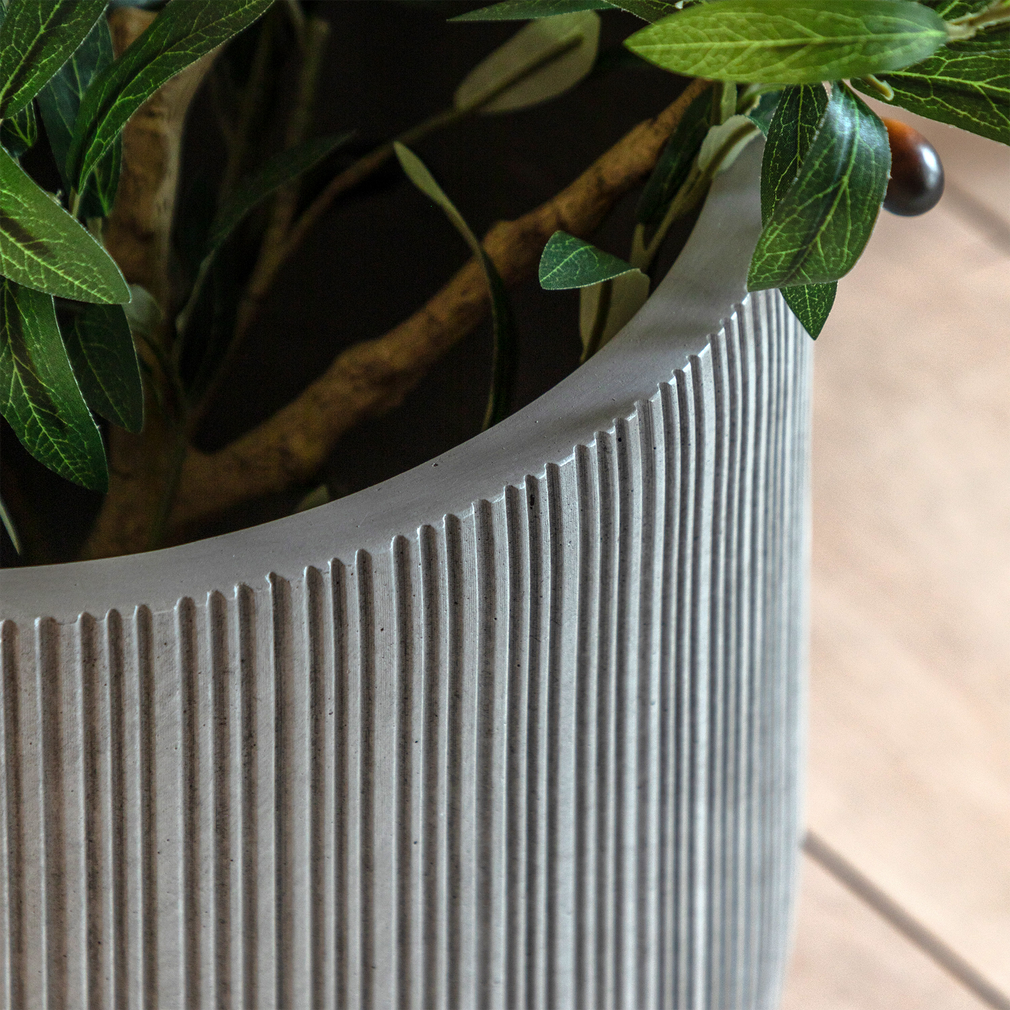 Denia - Metal Garden Planter, Grey