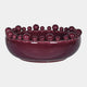 Bobble - Decorative Bowl, Burgundy Ceramic