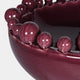 Bobble - Decorative Bowl, Burgundy Ceramic