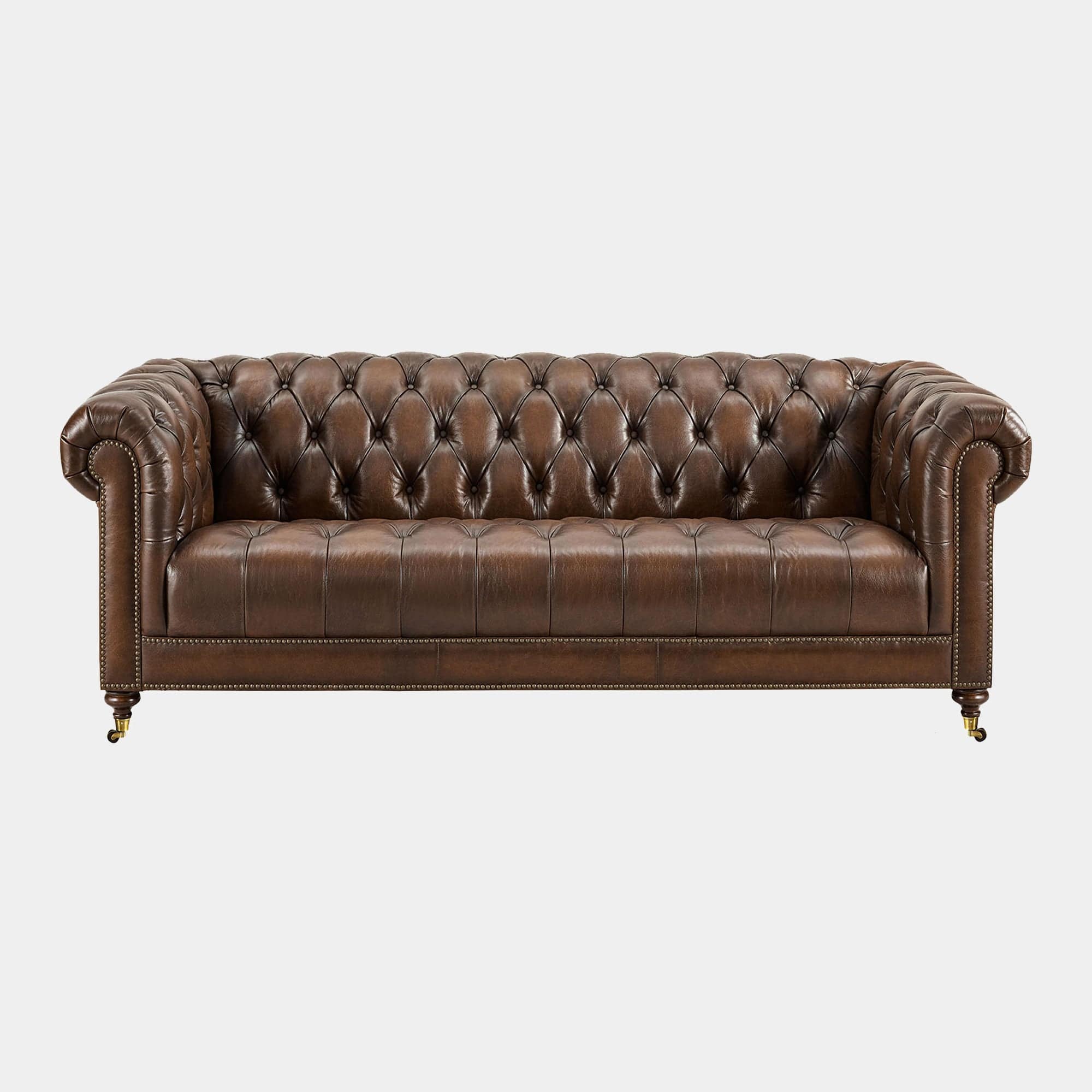 4 Seat Sofa In Leather Vintage LLS Vintage Cognac