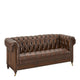 3 Seat Sofa In Leather Vintage LLS Vintage Cognac