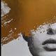 Golden Veil - Framed Canvas Wall Art