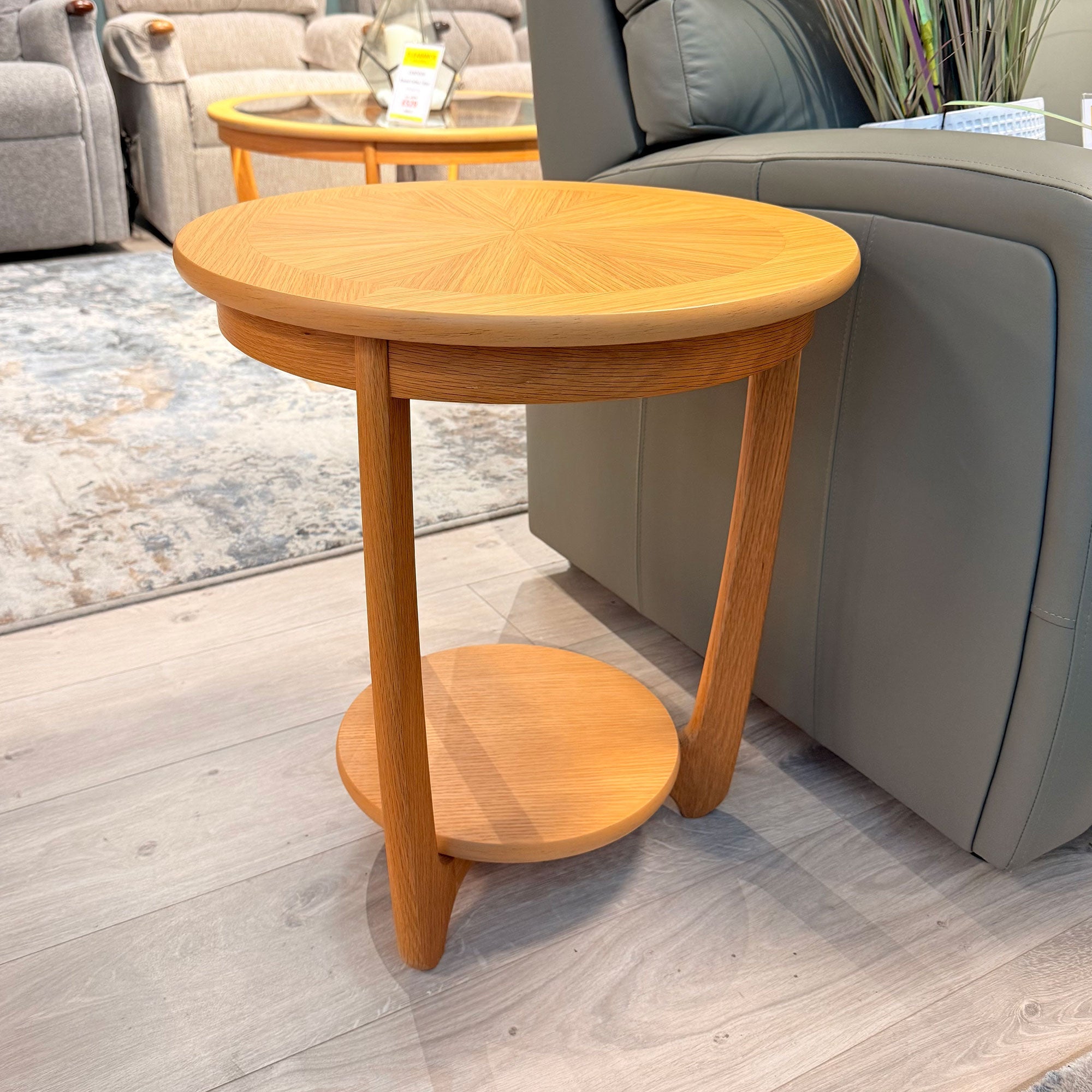 Contour - Lamp Table With Sunburst Top - Item As Pictured