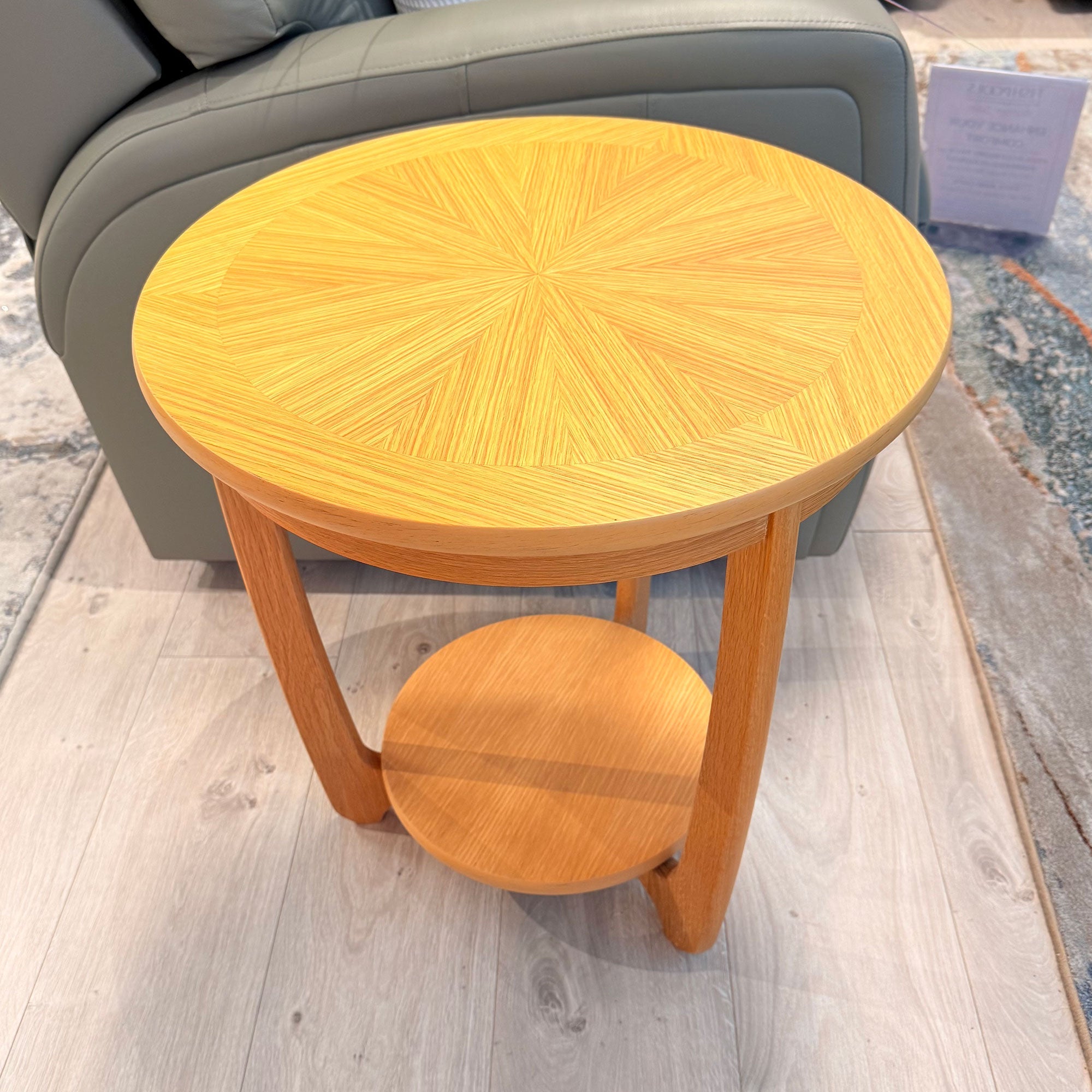 Contour - Lamp Table With Sunburst Top - Item As Pictured