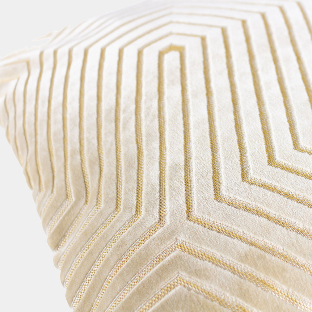 Evoke Velvet - Ivory Cushion 45x45cm