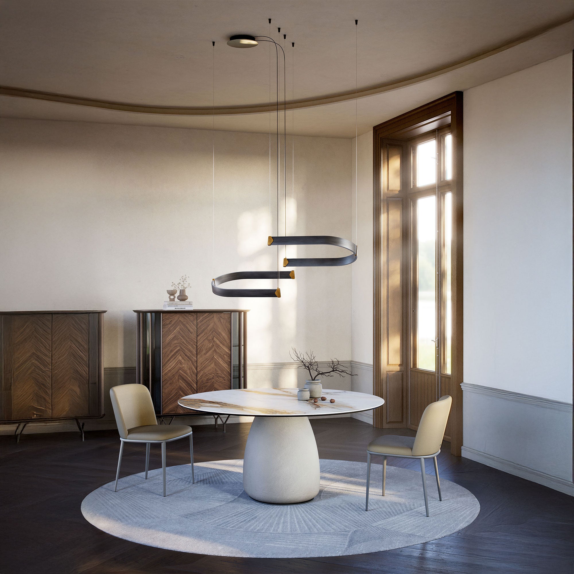 Cattelan Italia Botero Keramik - Round Ceramic Dining Table