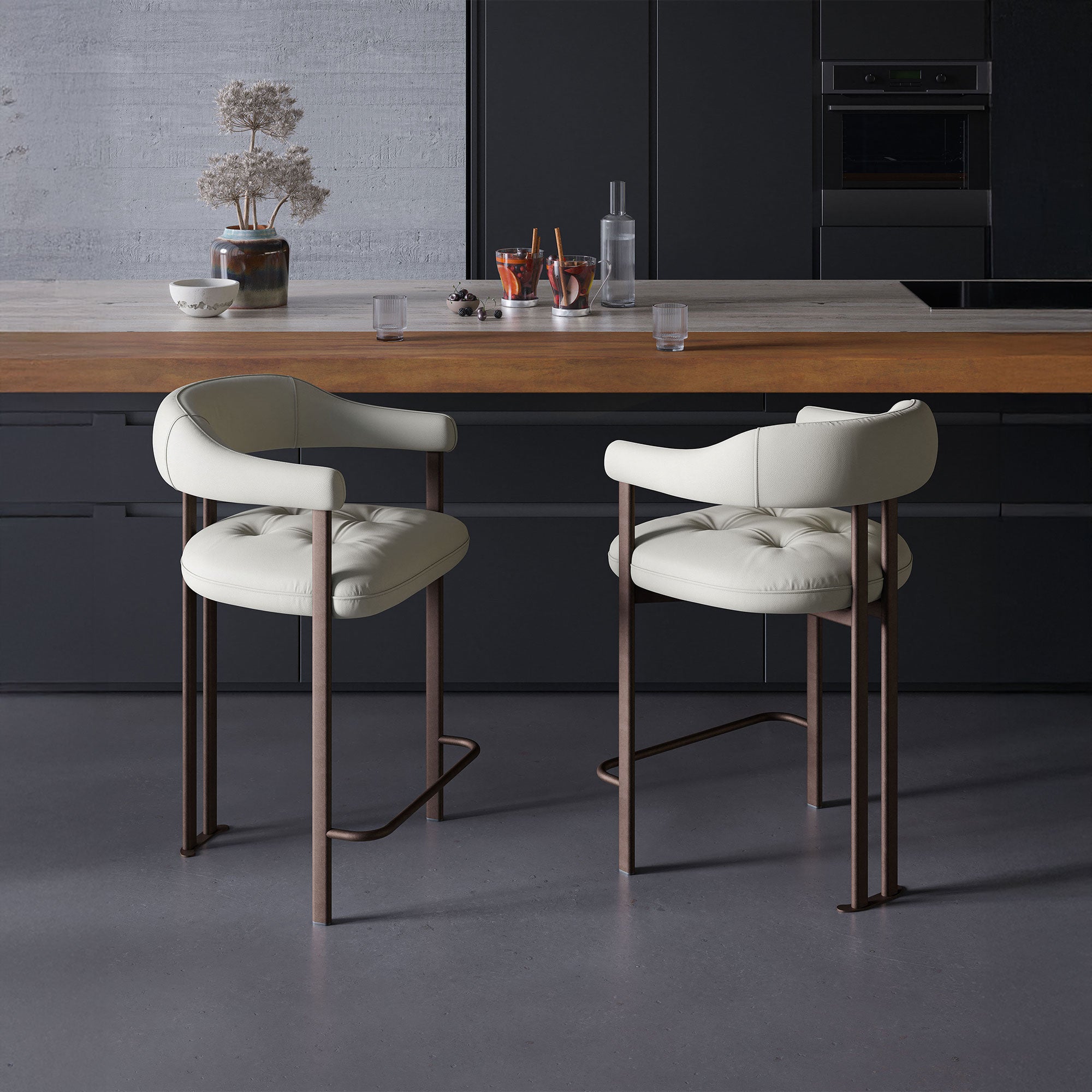 Cattelan Italia Greta - Bar Stool, Synthetic Leather