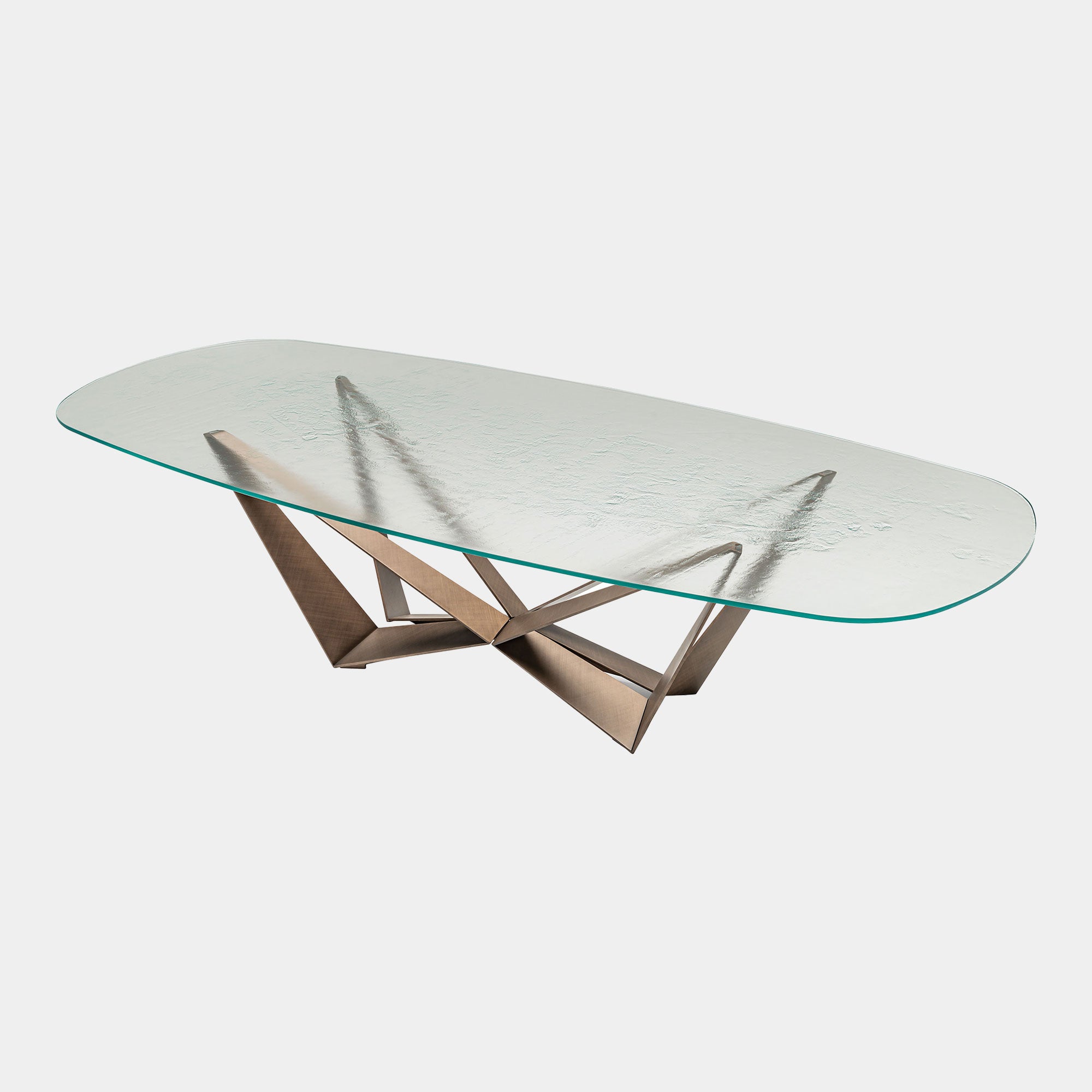 Cattelan Italia Skorpio Mist - Glass Dining Table
