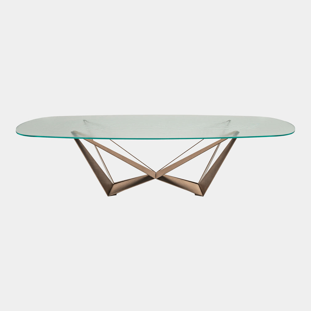 Cattelan Italia Skorpio Mist - Glass Dining Table
