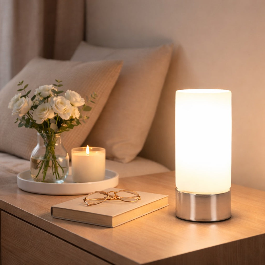 Iota - Polished Chrome Touch Table Lamp