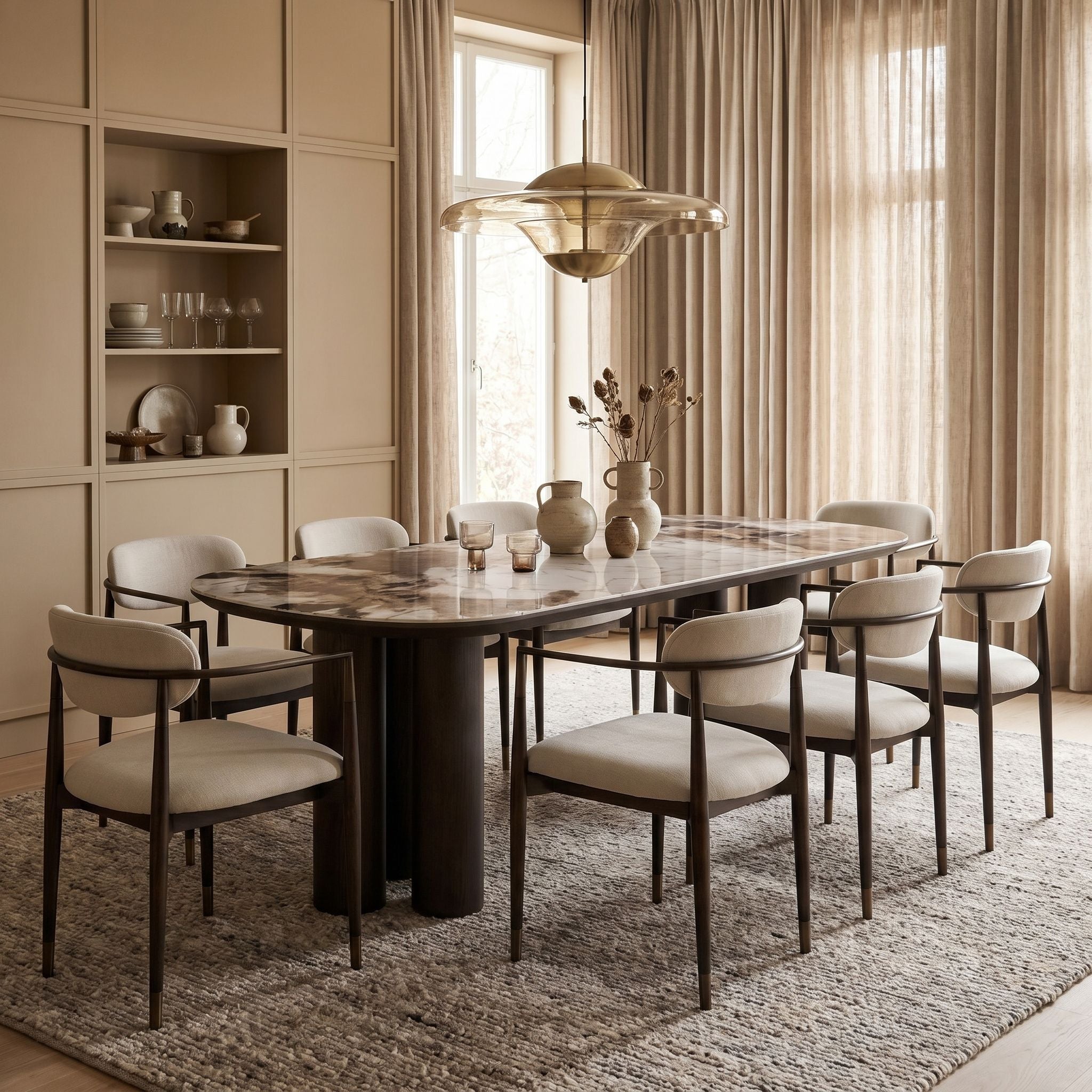 Jazz - Marble Effect Dining Table