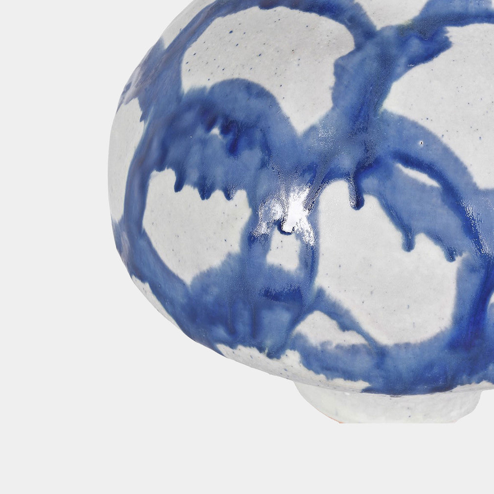 Rivulet - Porcelain Vase, Blue & White
